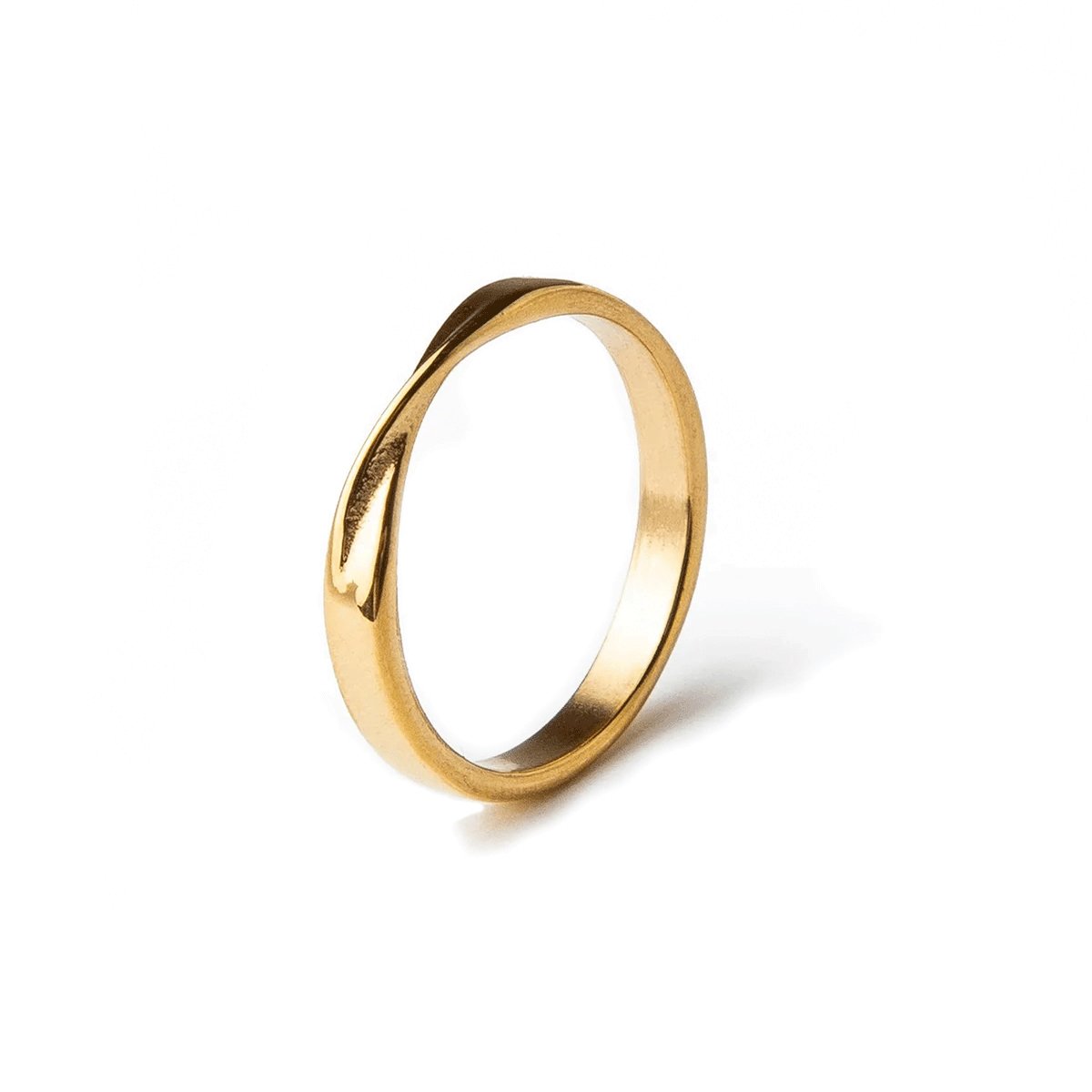 Twisted Ring Plated in 18K Gold