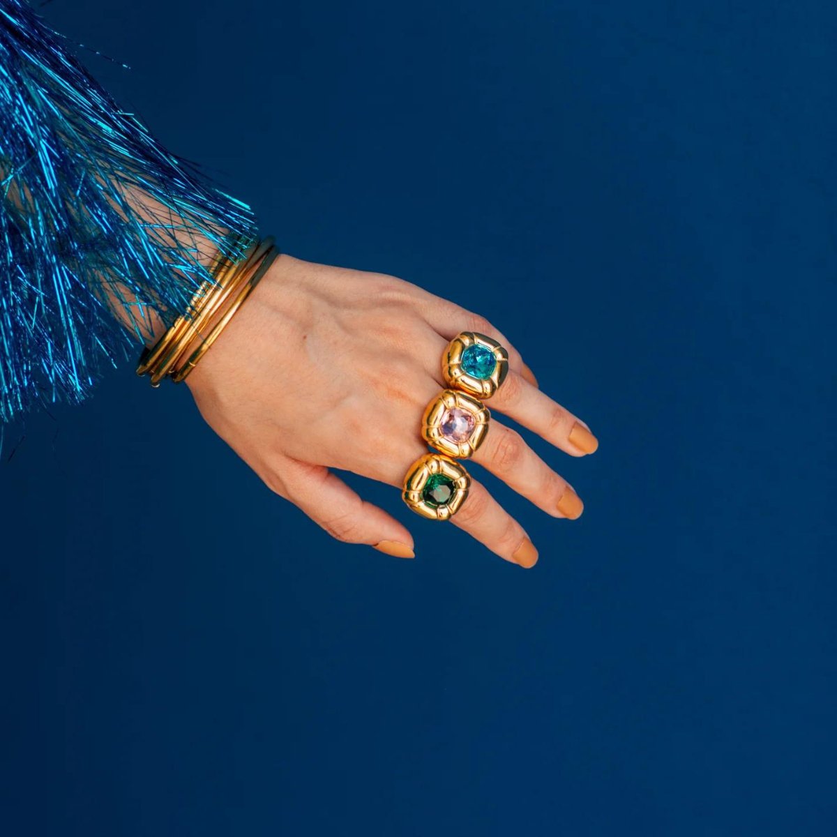 Dulcis Cocktail Ring Plated in 18K Gold