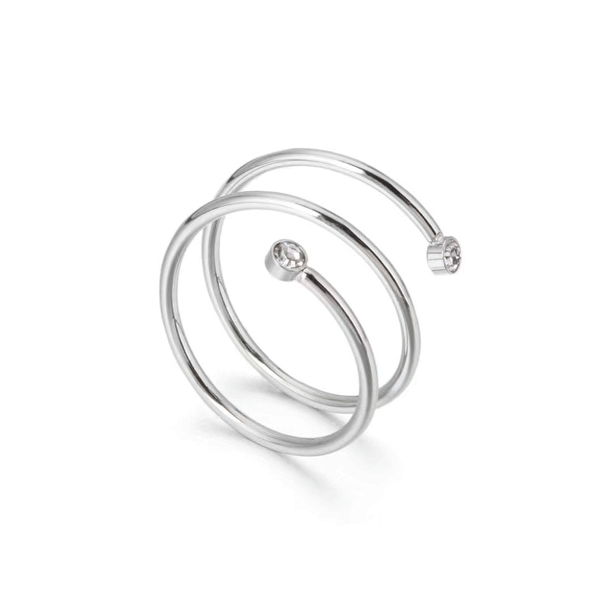 Fine Spiral Ring - Silver