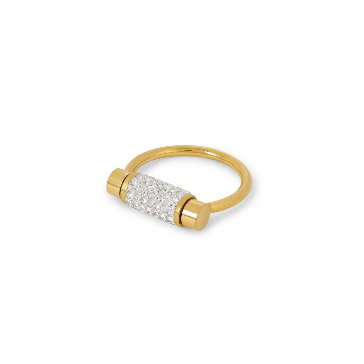 Glitz Rotating Ring Plated in 18K Gold