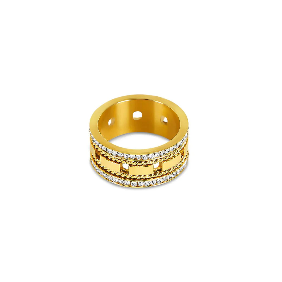 Impulse Ring Plated in 18K Gold