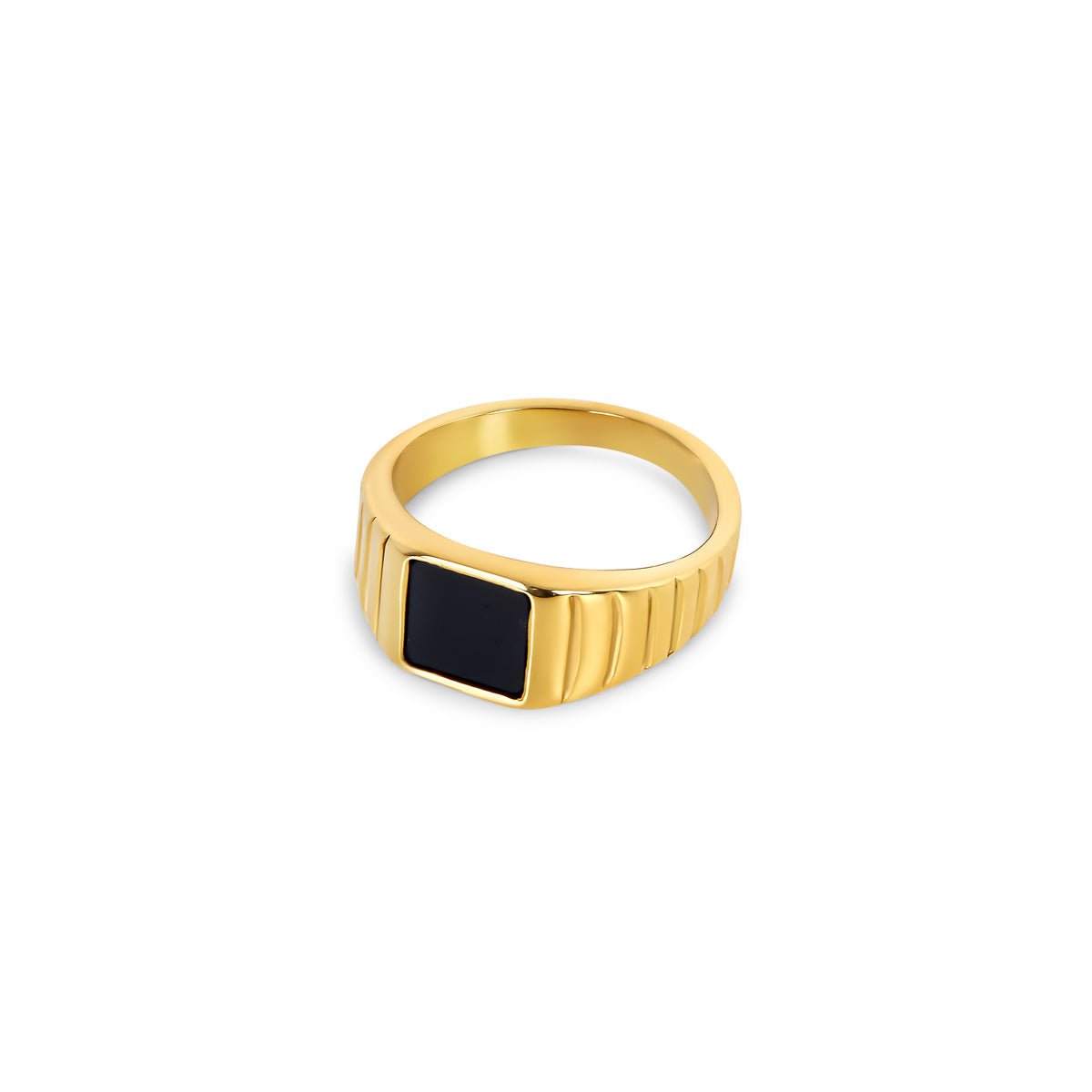 Noir Ring Plated in 18k Gold