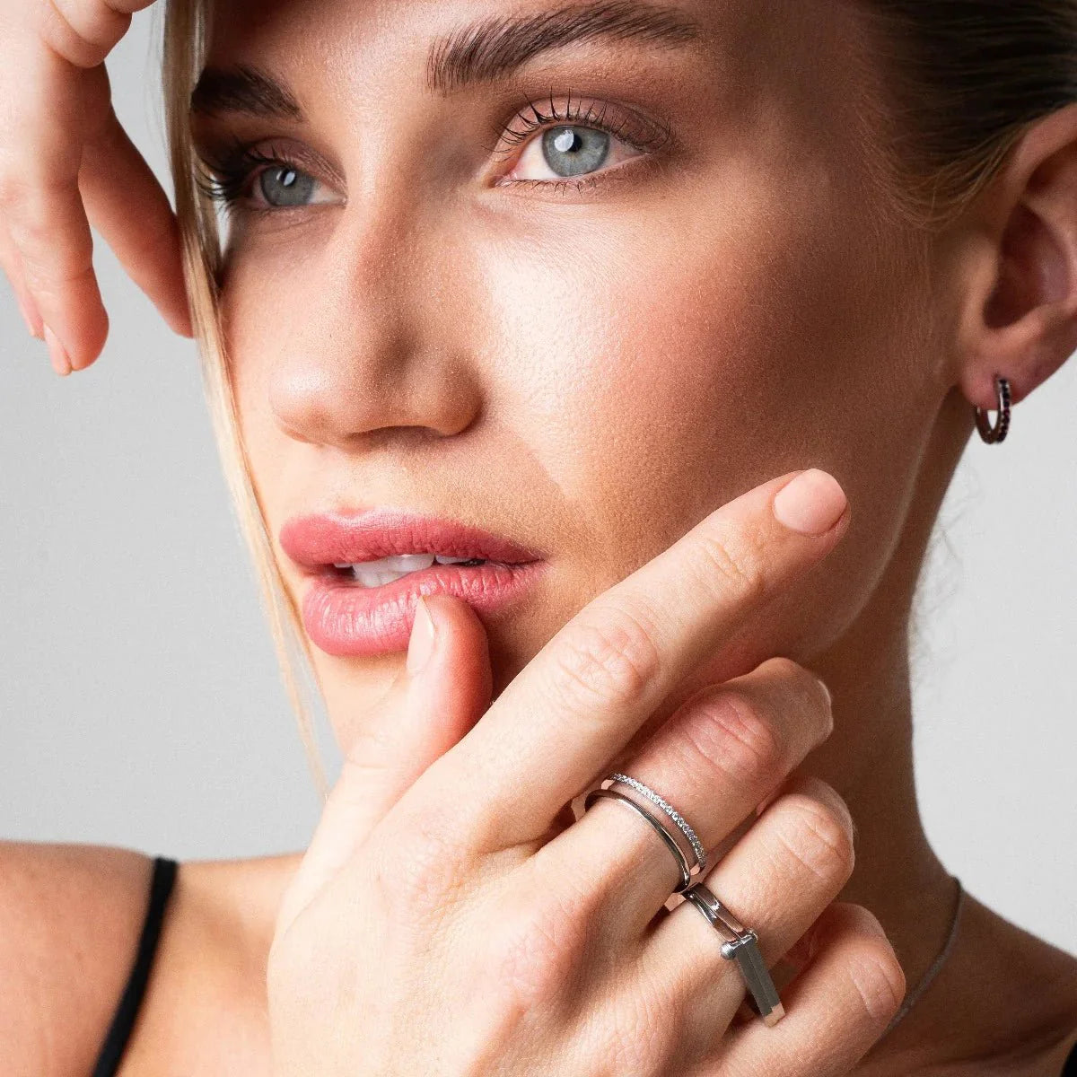 Flat Screw Ring - Silver