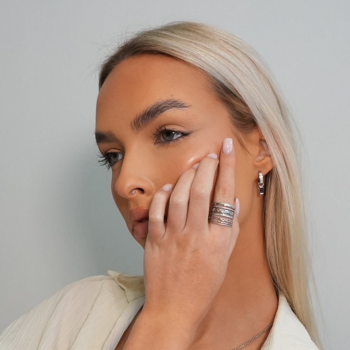 Adjustable Royale Ring - Silver