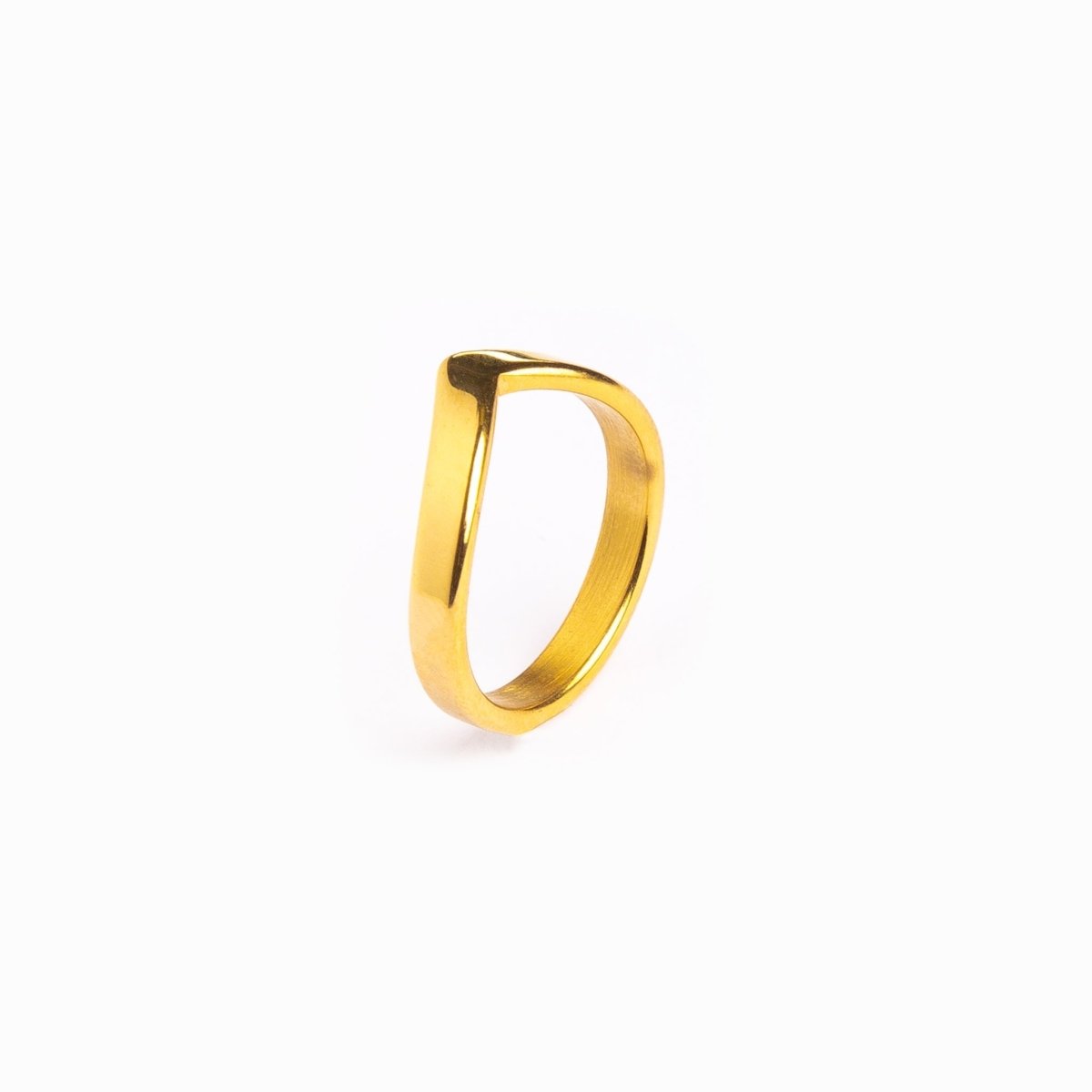 Plain Trinity Ring Plated in 18K Gold