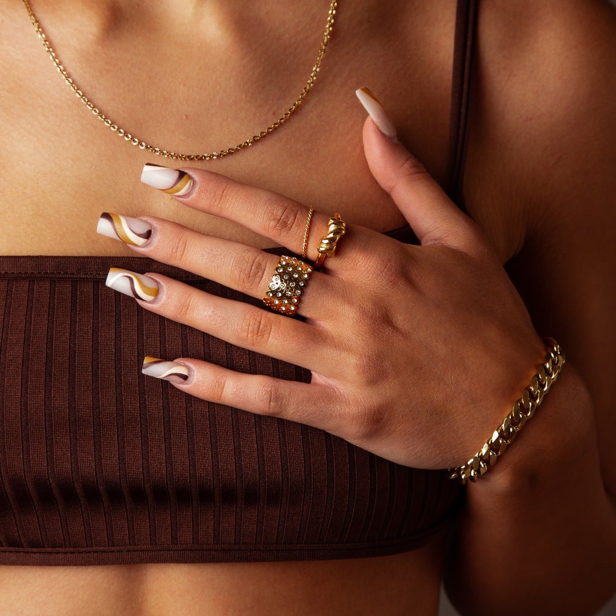 Revyora Gold Plated 18K Ring