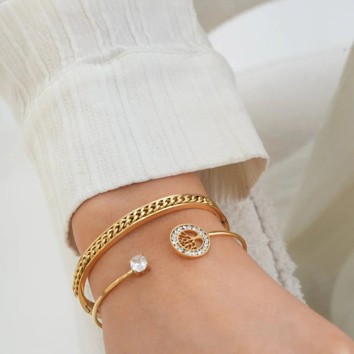 Gold Plated Link Bracelet 18K