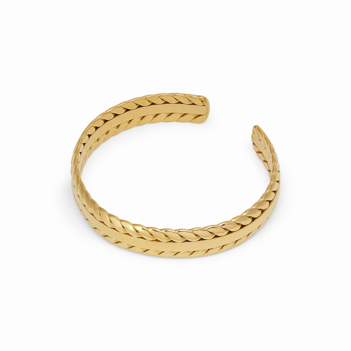 Gold Leaf Bracelet Plated in 18k Gold