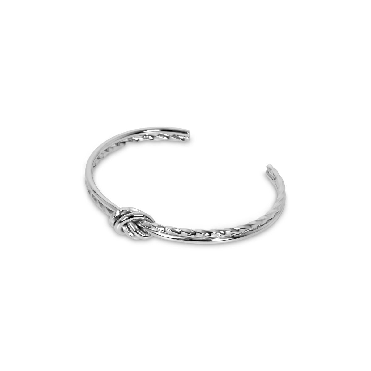 Twisted Knot Bracelet - Silver