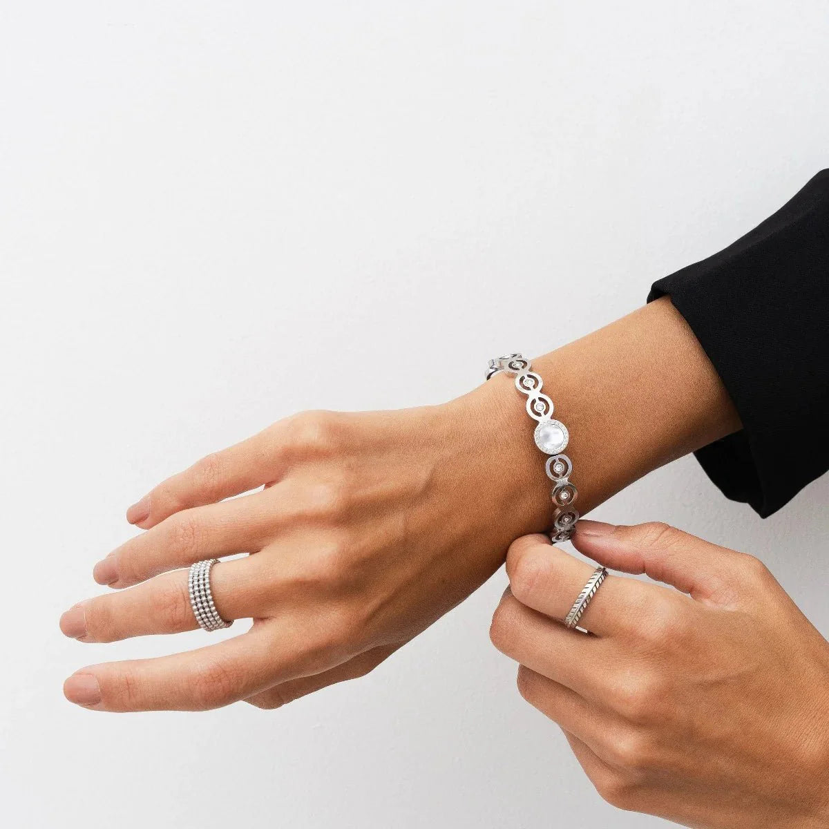 Olivia Bracelet Zirconia Stone - Silver