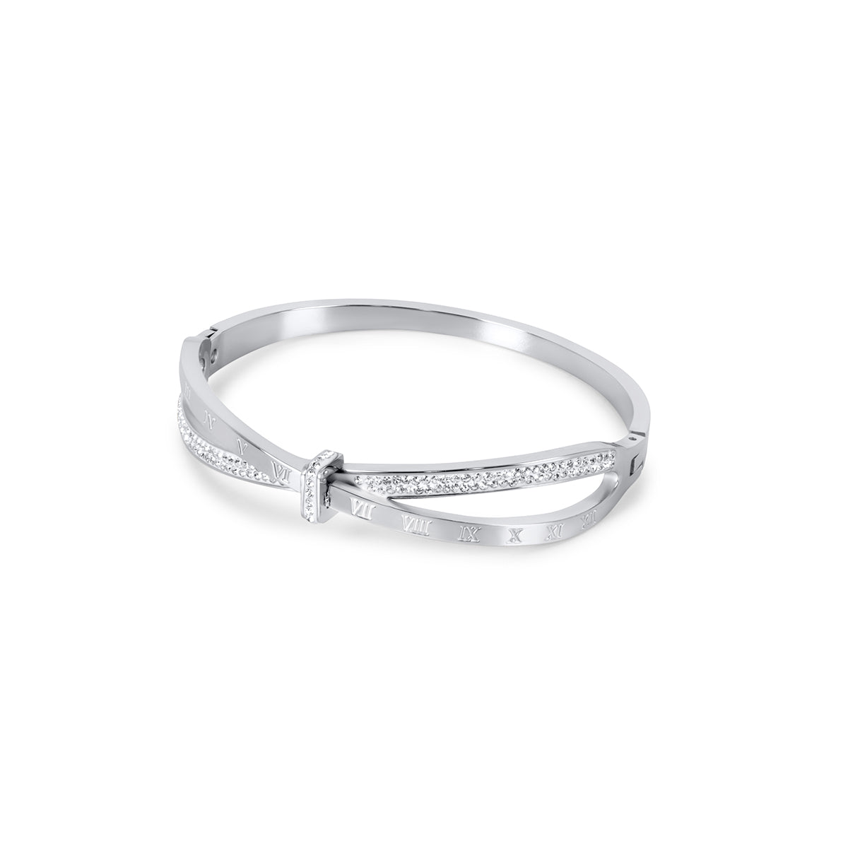 Roman Bracelet Zirconia - Silver