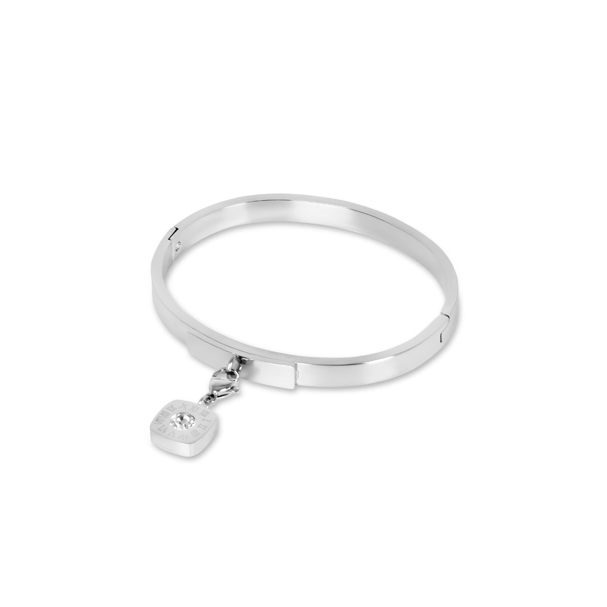Square Charm Bracelet - Silver