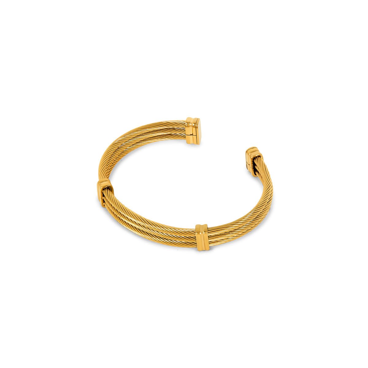 Wire Bracelet Plated in 18k Gold