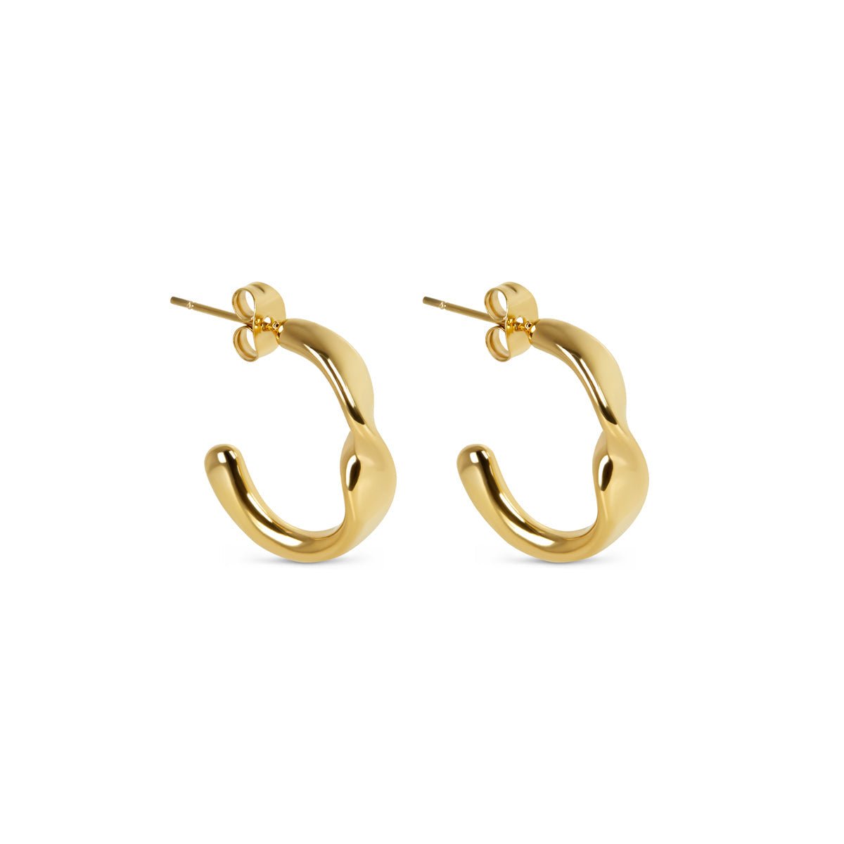Luci Hoop Earring Plated in 18k Gold