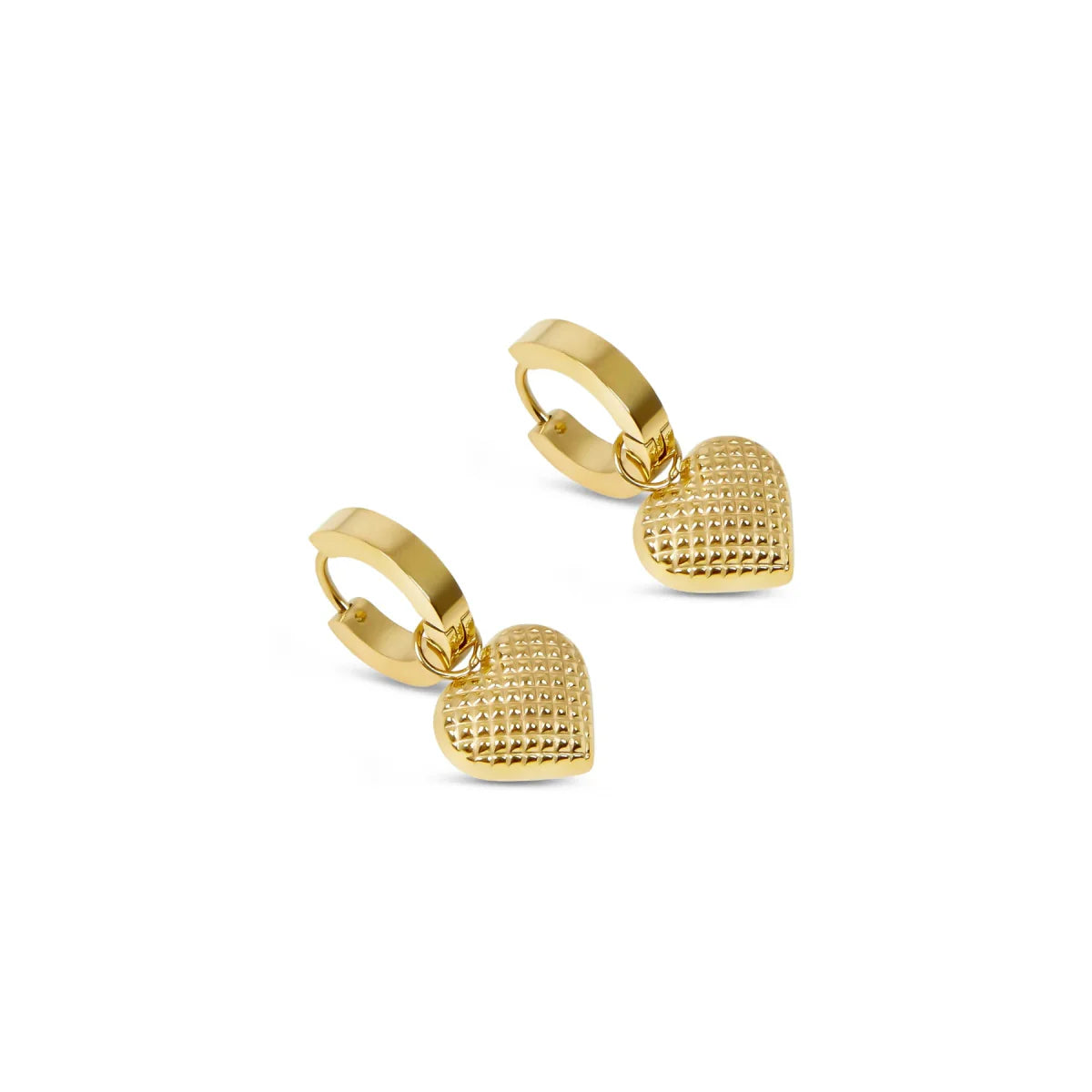Love Hoop Earring Plated in 18K Gold