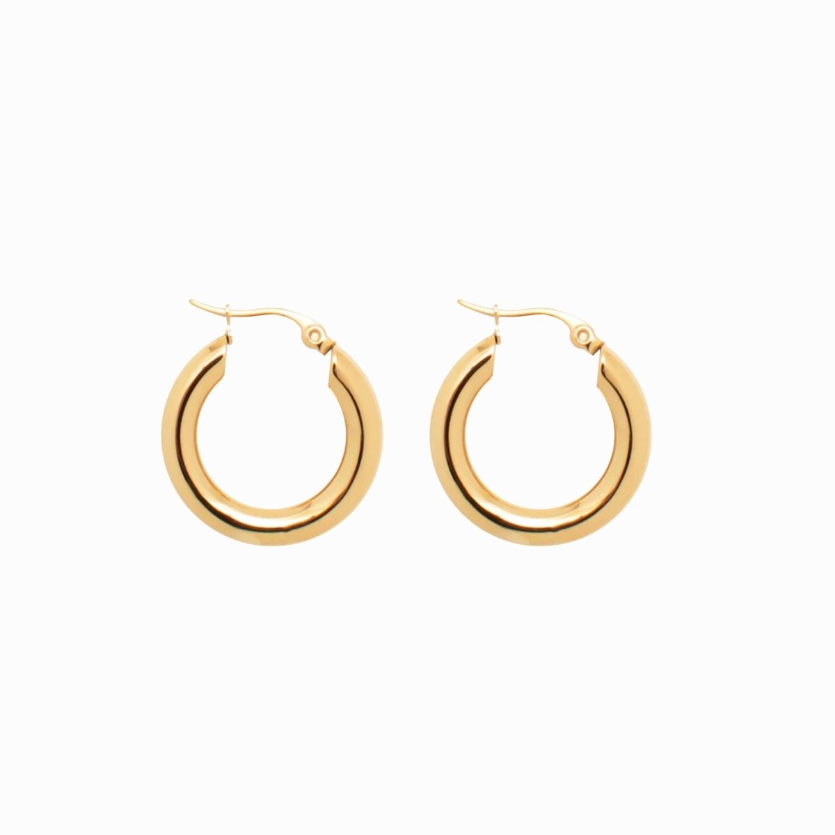 Lele M Tube Hoop Earring Plated in 18K Gold