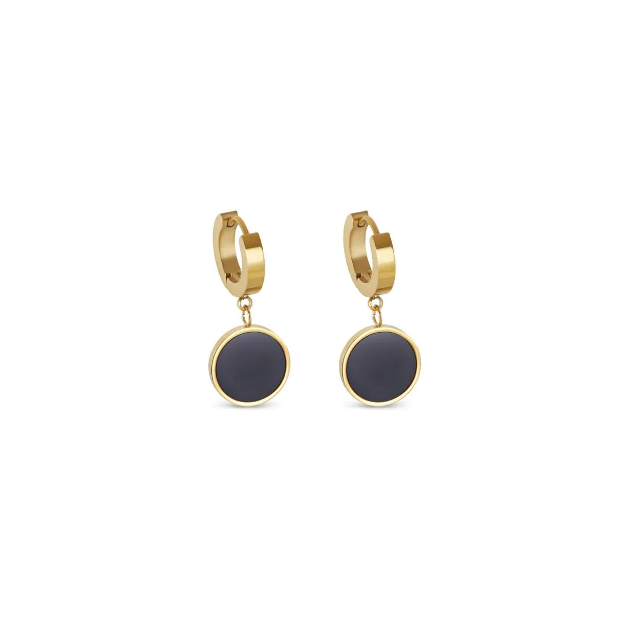 Noir Pendant Earring Plated in 18k Gold