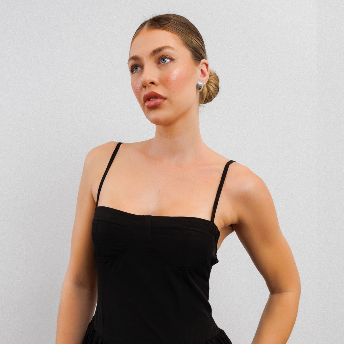 Wave Motion Earrings with Mixed Gold and Silver Plating