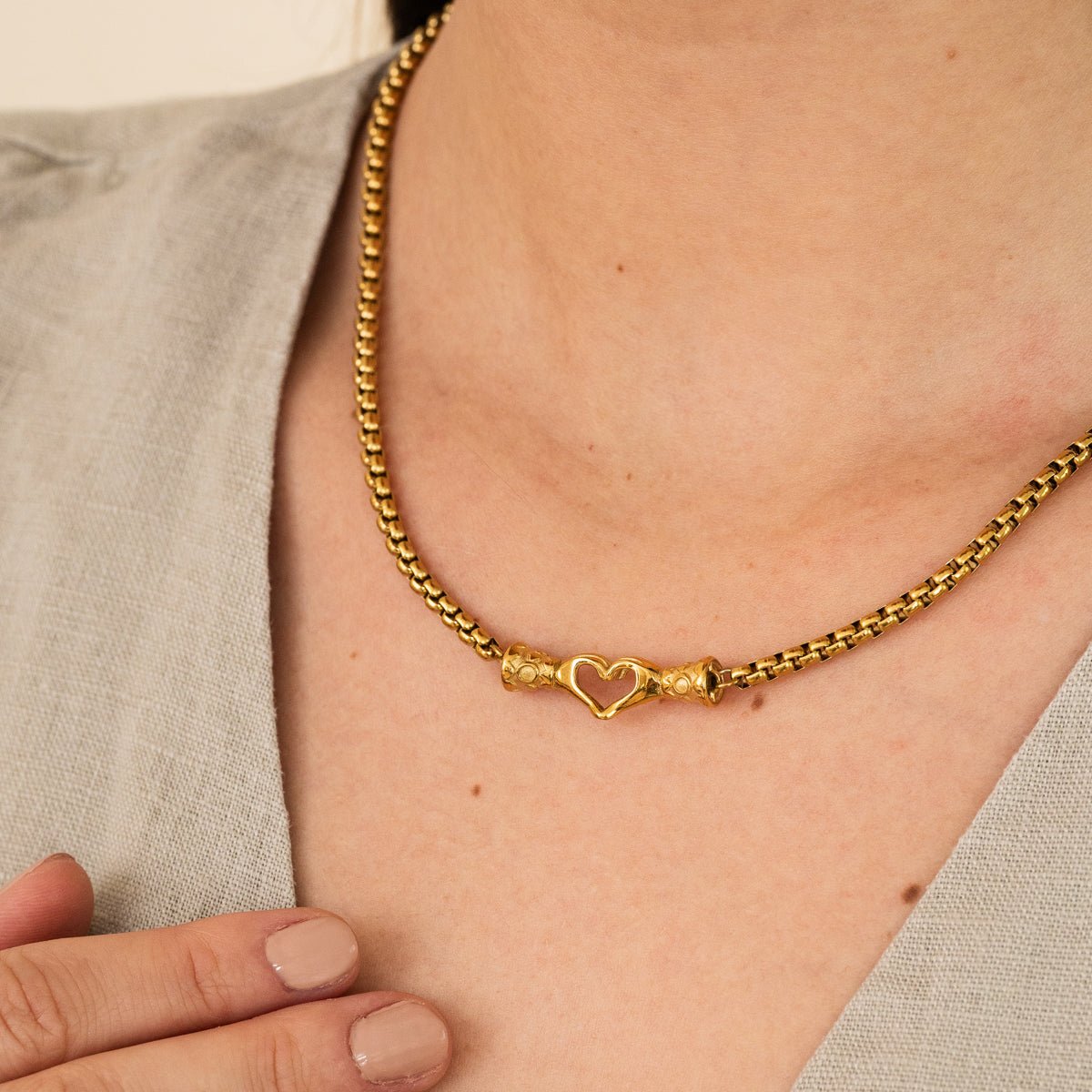 Revyora Necklace Plated in 18K Gold