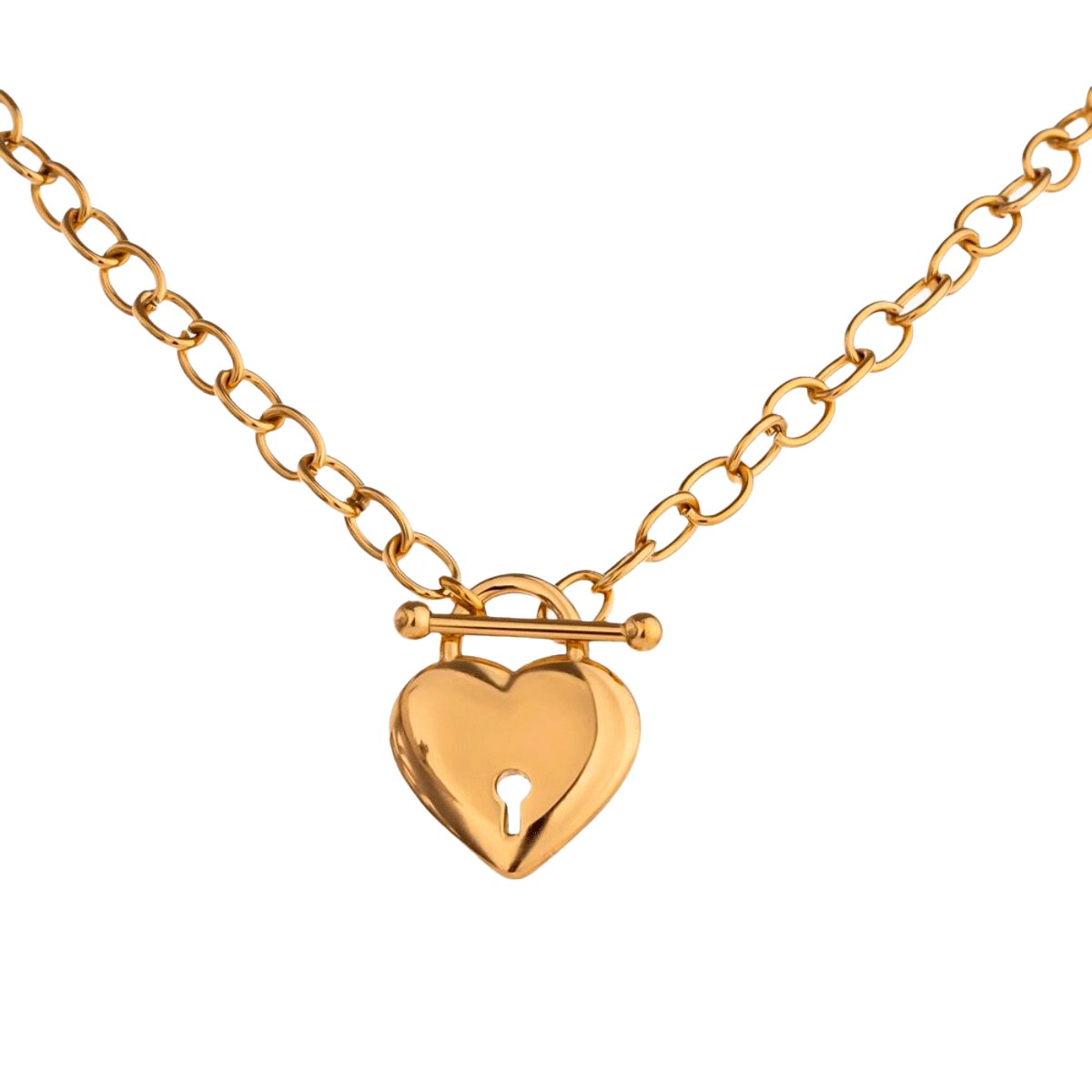 Eternal Love Heart Necklace Gold Plated 18k