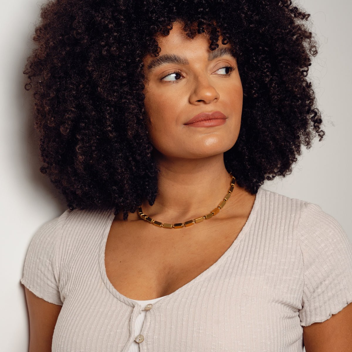 Collier Cora plaqué or 18 carats