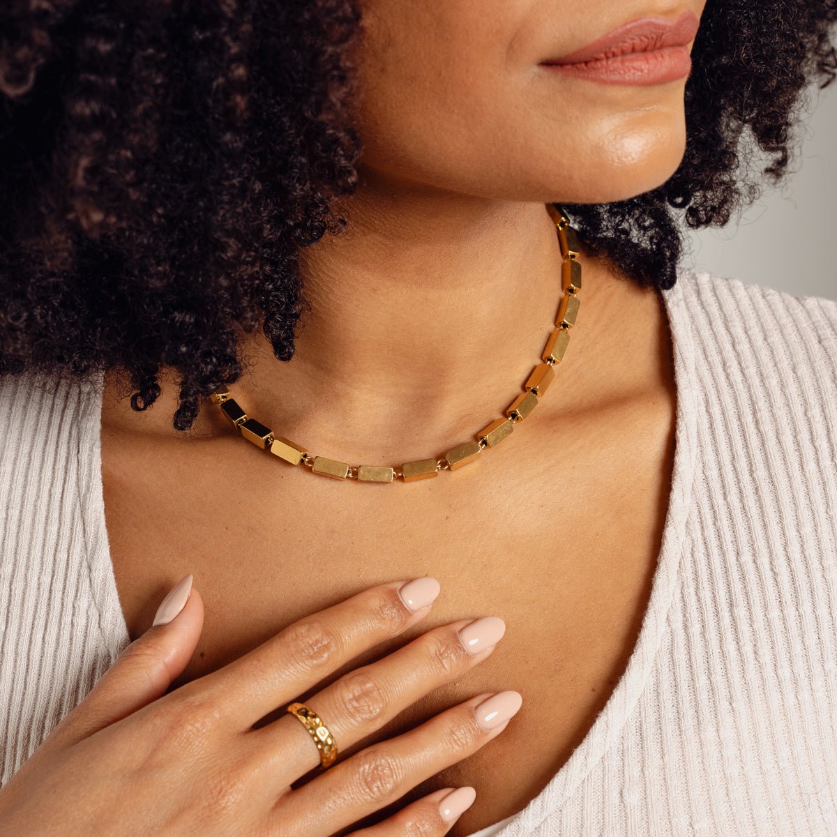 Collier Cora plaqué or 18 carats