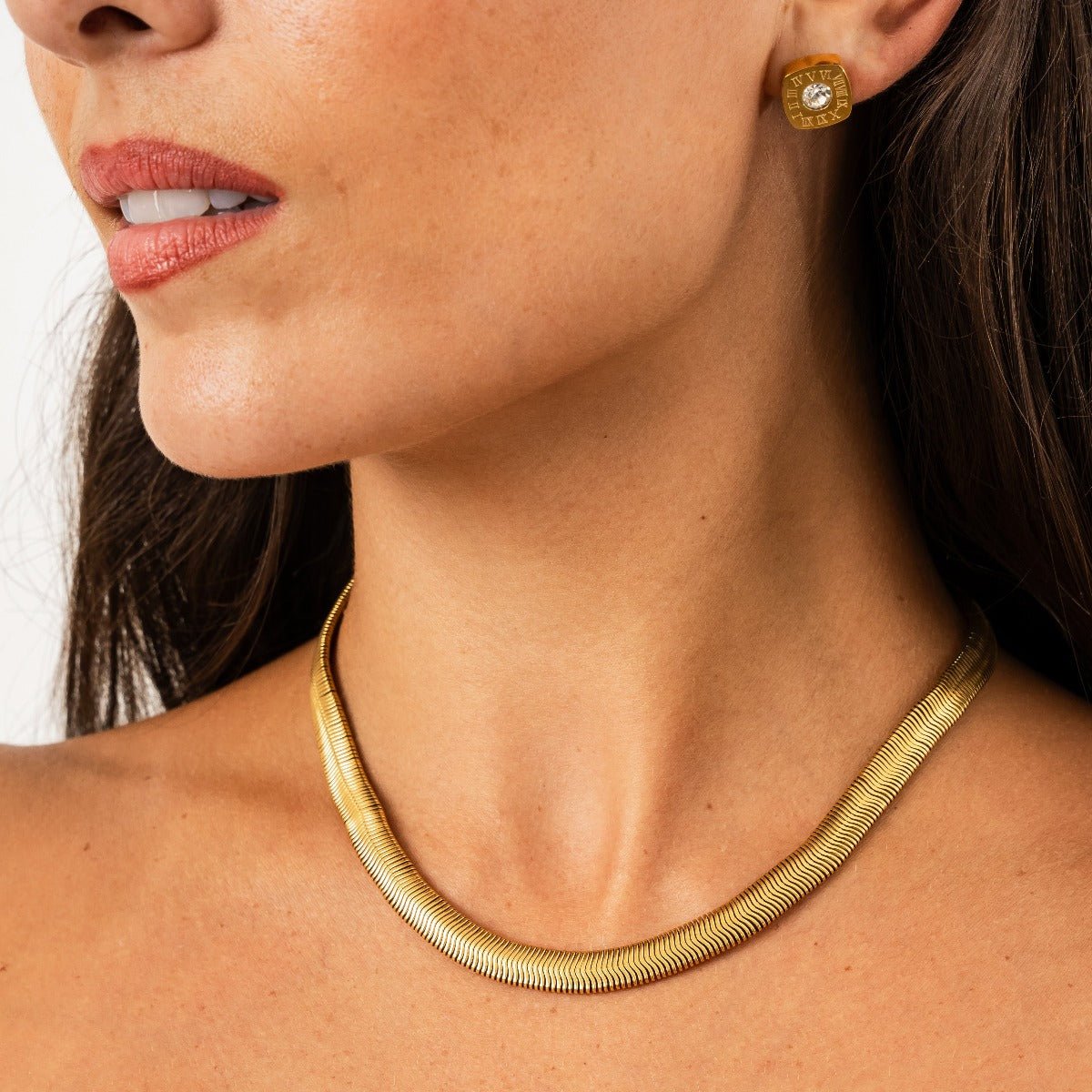 Gaia Choker Necklace Gold Plated 18k