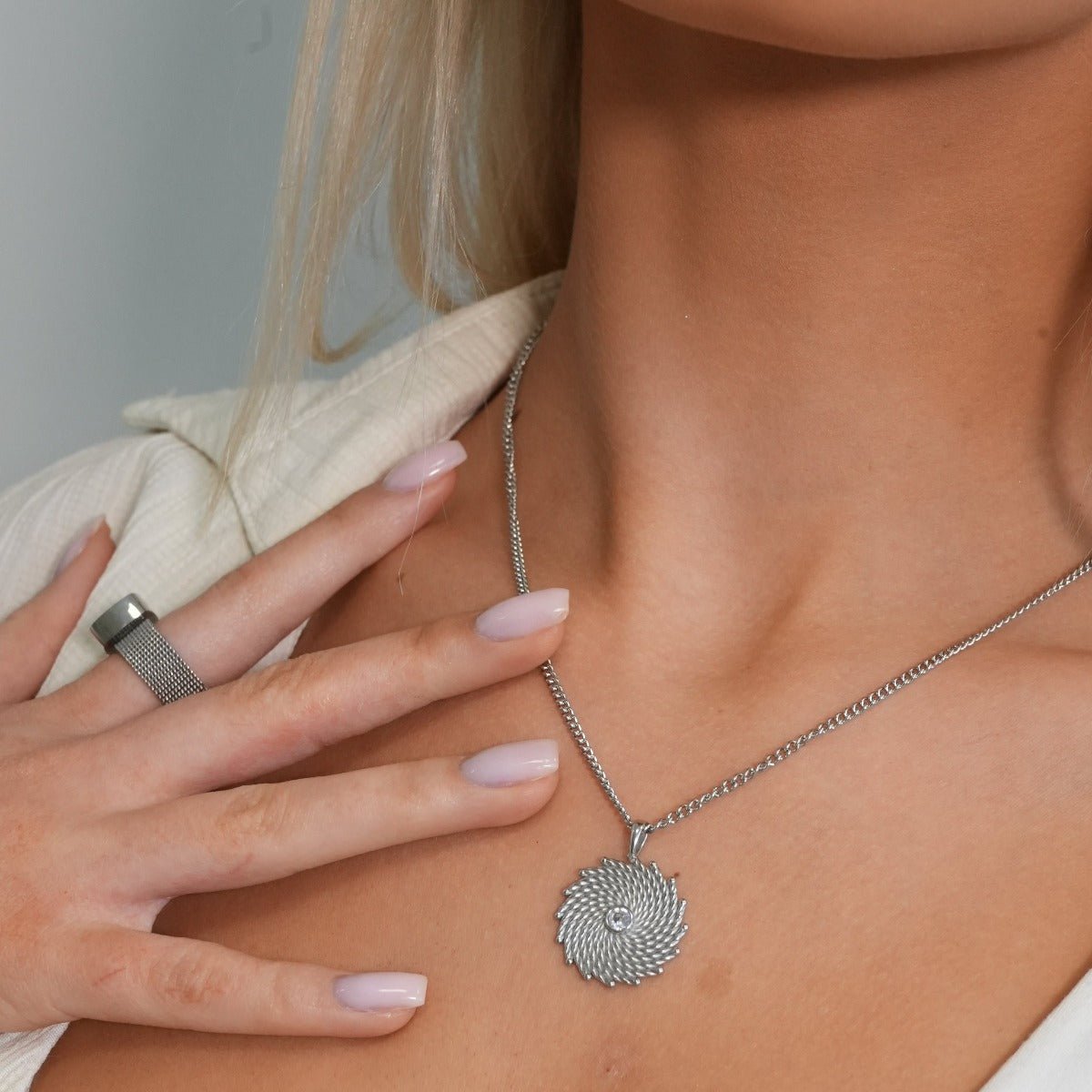 Collier lumineux - Argent