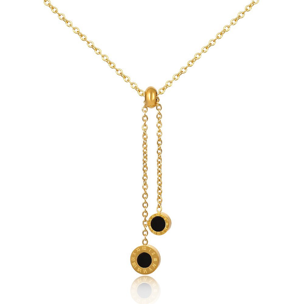Athenas Pendant Necklace Plated in 18k Gold