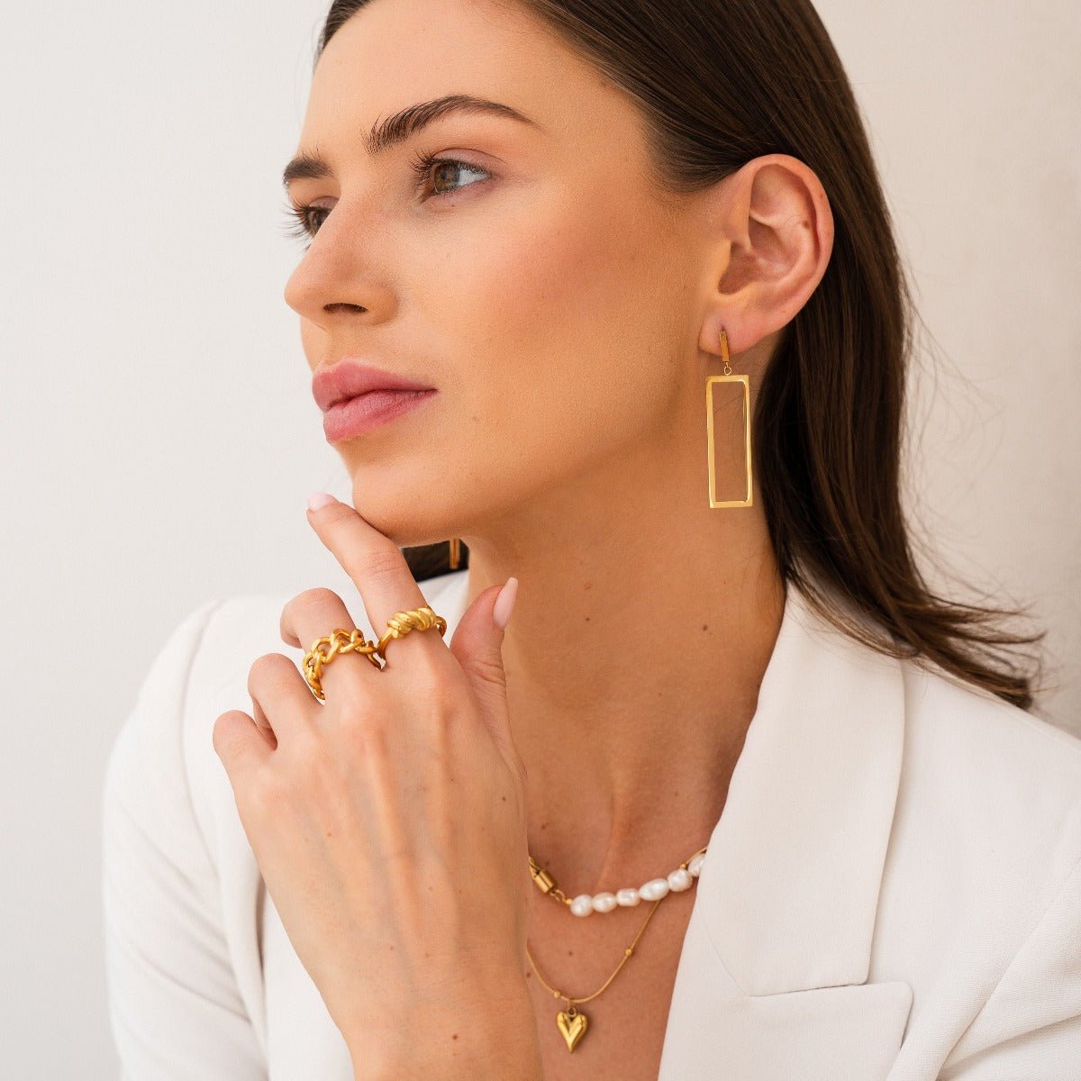 Life Love Heart Necklace Plated in 18K Gold