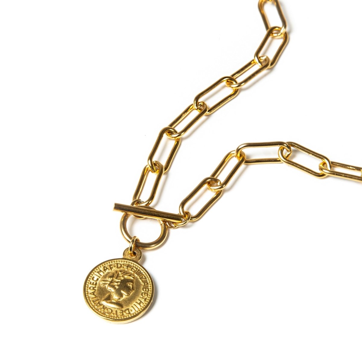 New York Cents Necklace Plated in 18K Gold