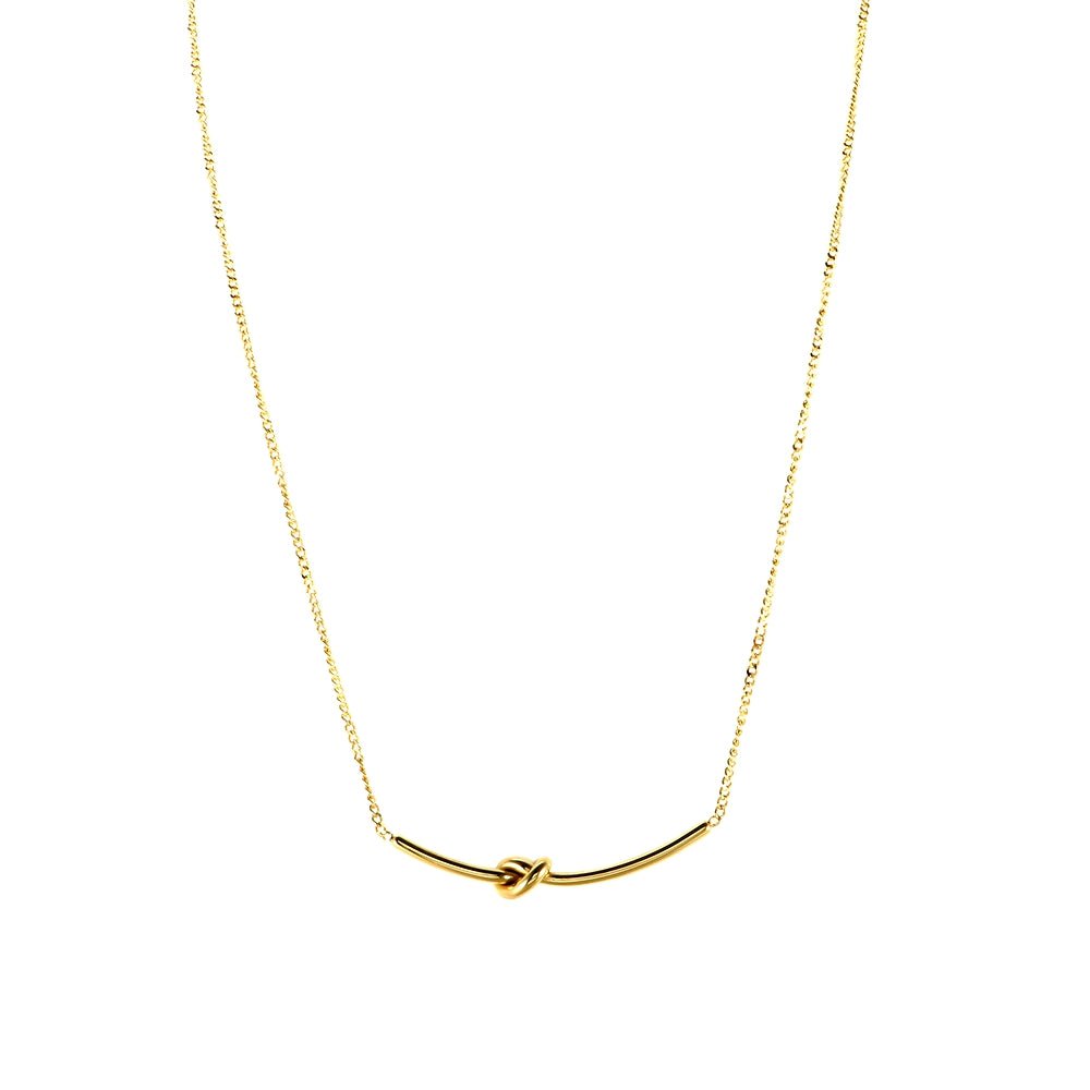 Knot Necklace Plated in 18k Gold