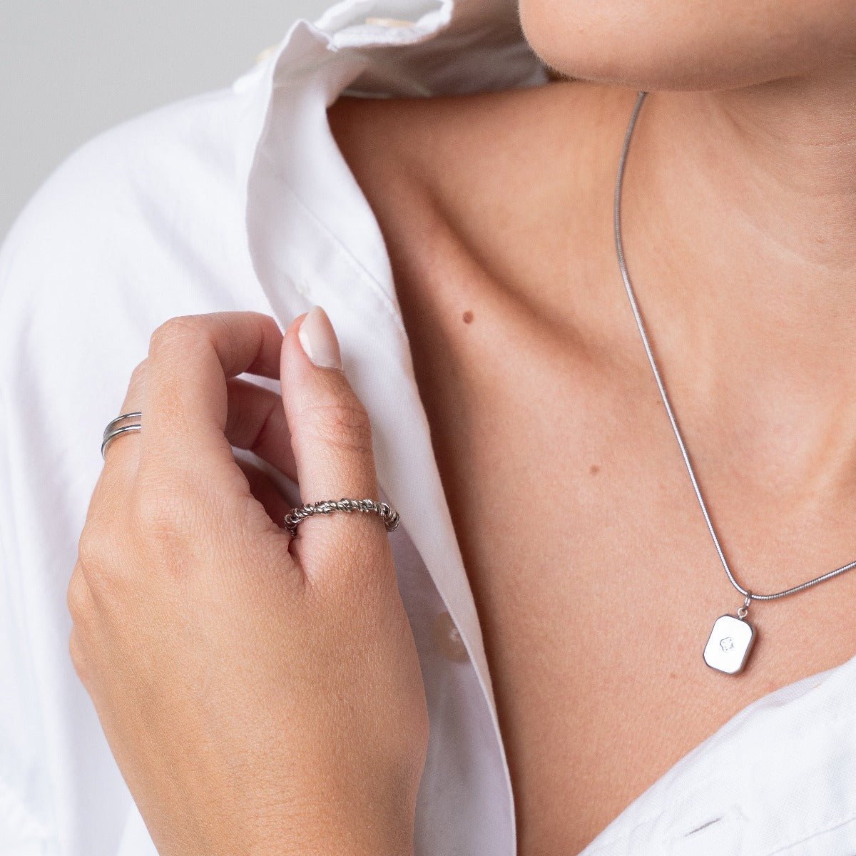 Collier pendentif brillant - Argent