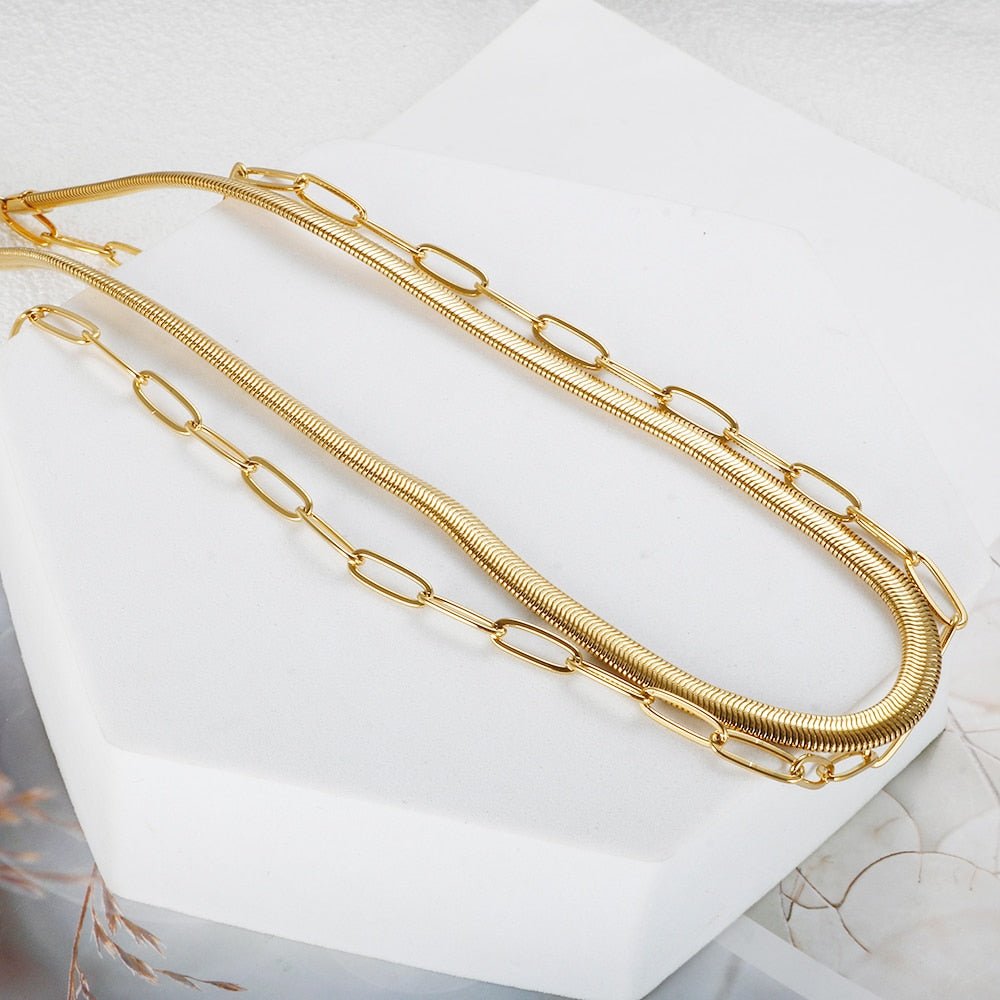 Antonela Necklace Plated in 18k Gold