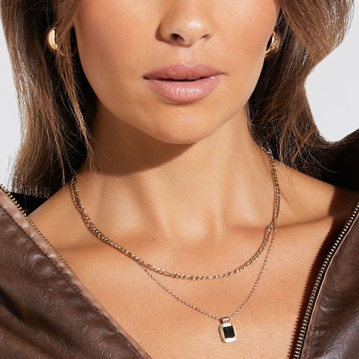 Mix Aurora Necklace Plated in 18K Gold