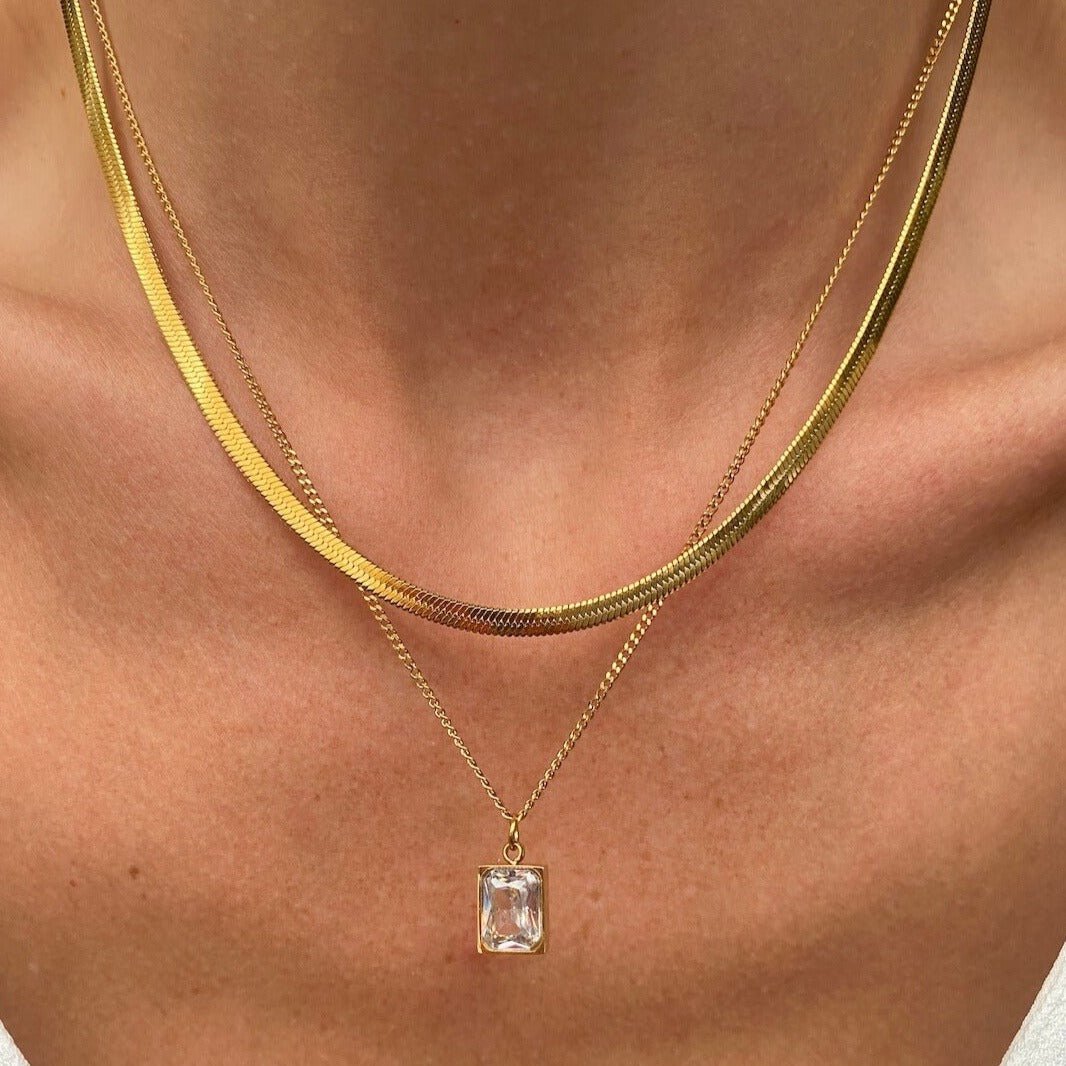 Mix Necklace Paris Plated in 18k Gold