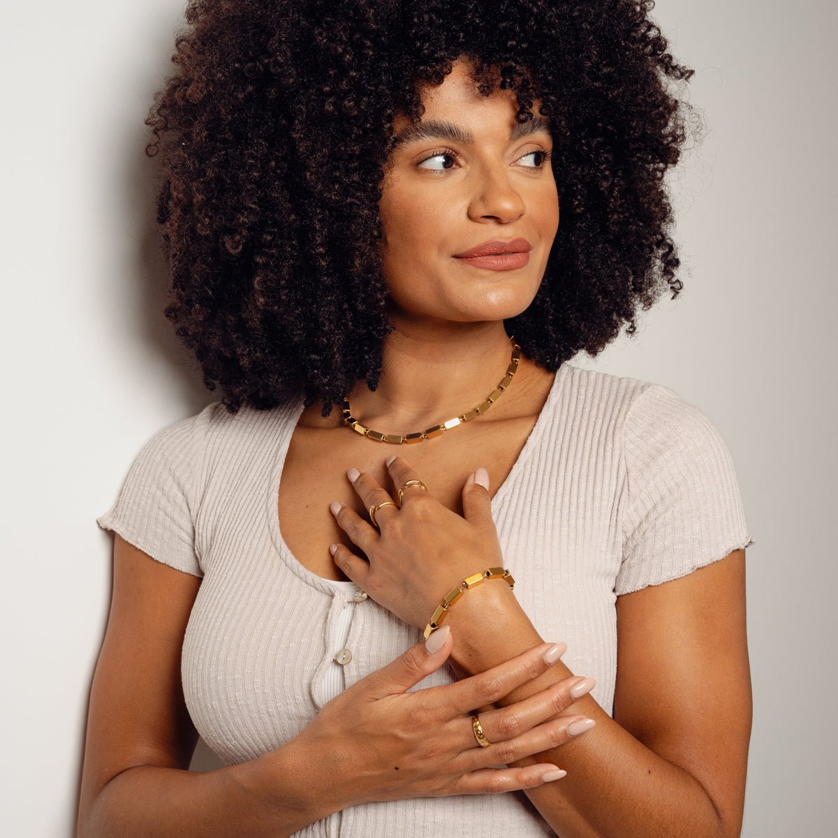 Cora Bracelet Plated in 18k Gold