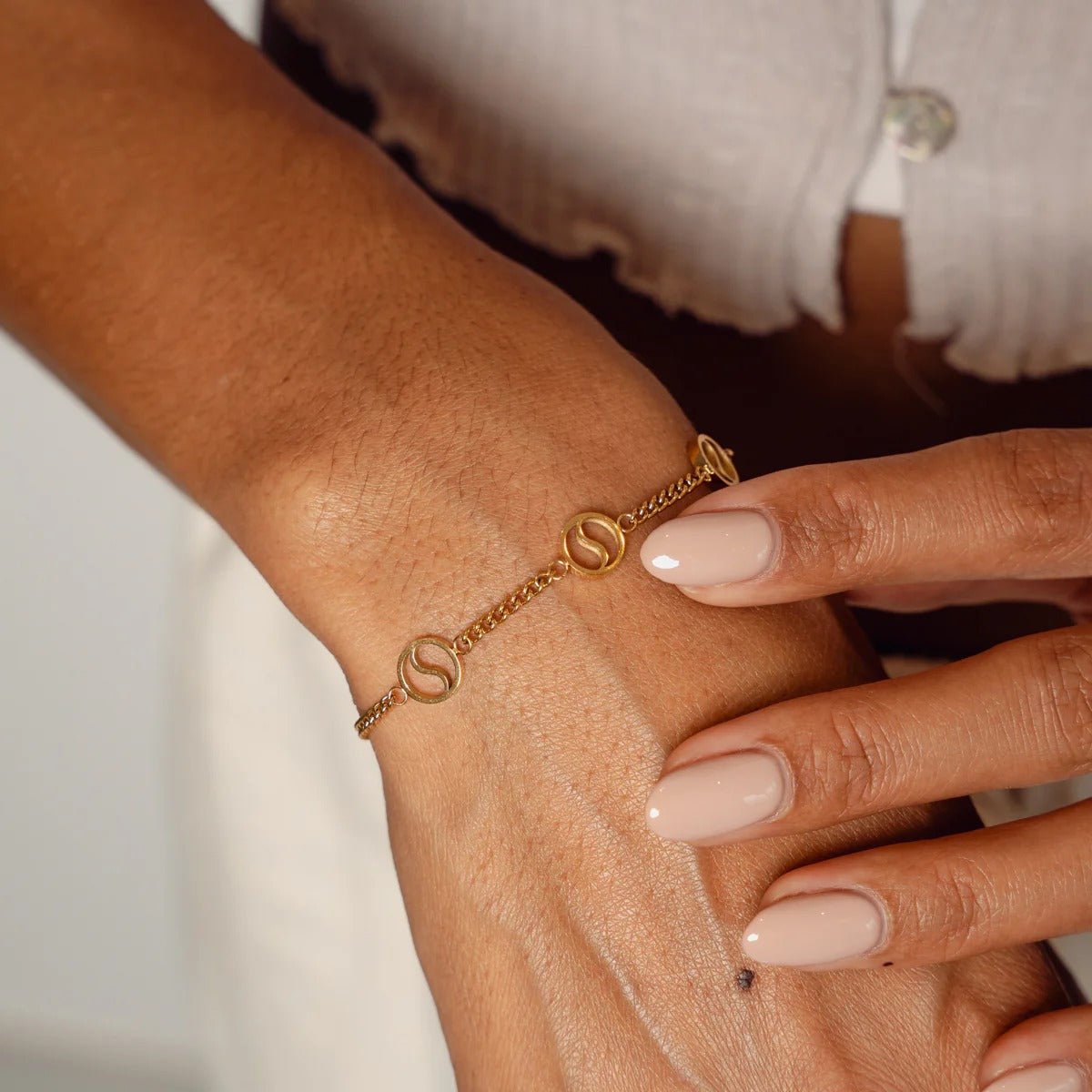 Bracelet pendentif Sierra plaqué or 18 carats