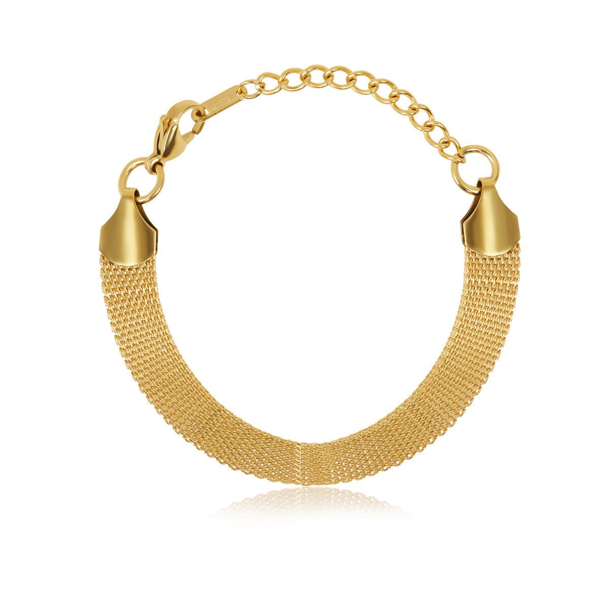 Smooth Weave Bracelet Plated in 18K Gold