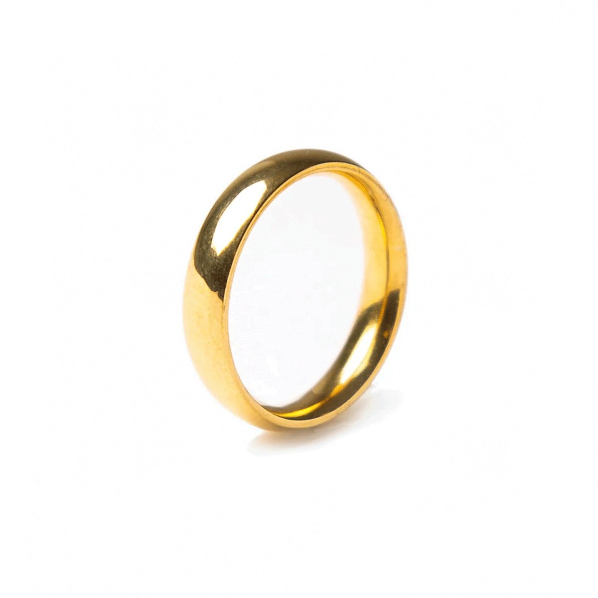 Anatomical Ring Plated in 18K Gold
