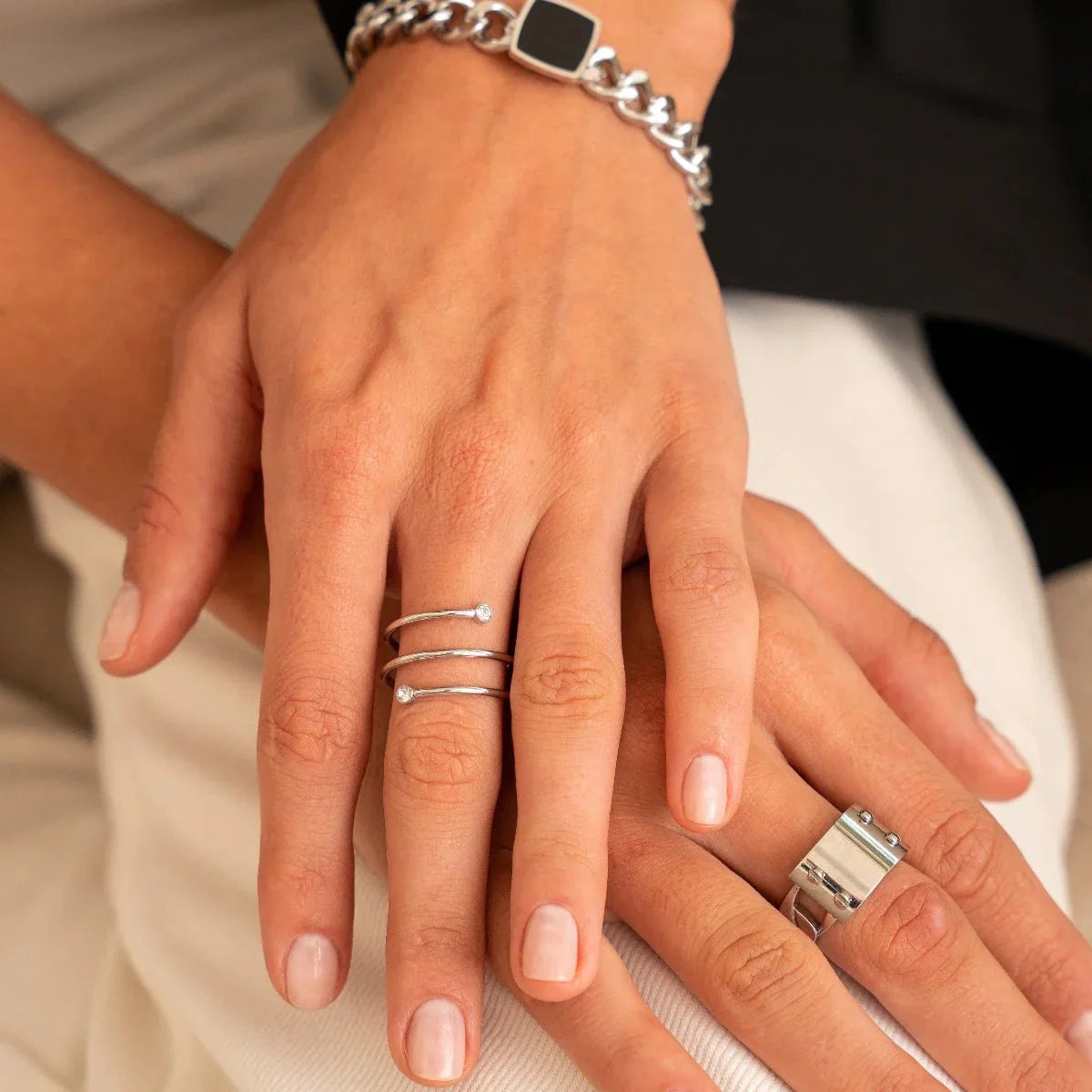 Fine Spiral Ring - Silver