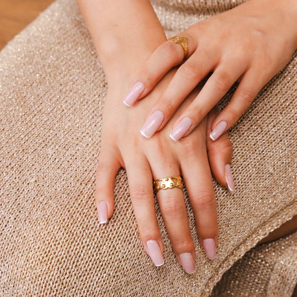 Eternal Heart Adjustable Ring Plated in 18K Gold