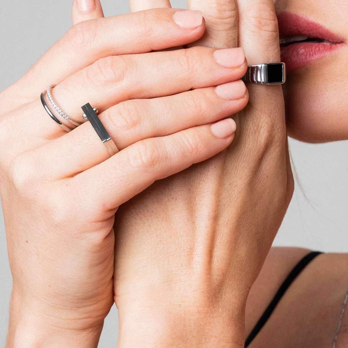 Flat Screw Ring - Silver