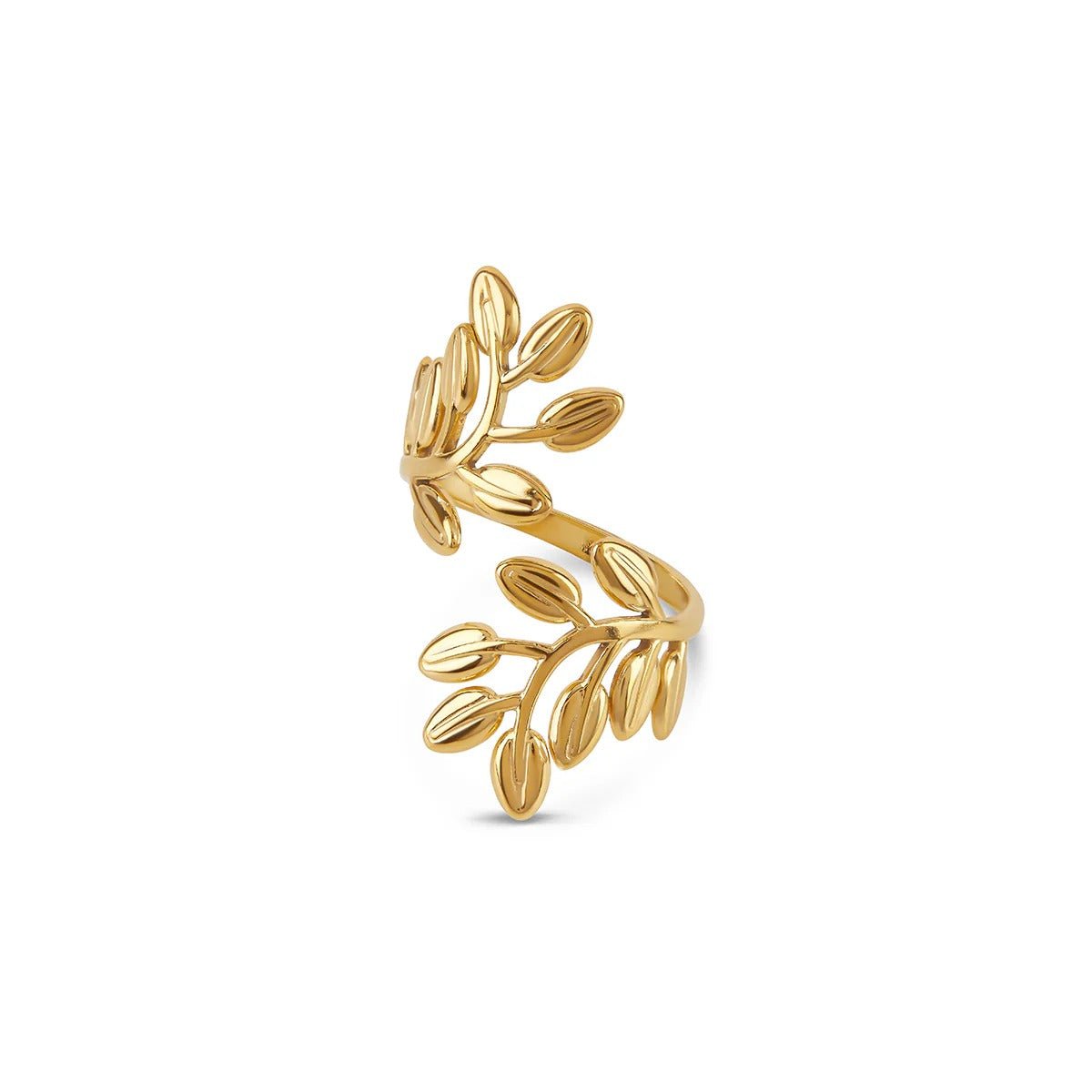 Adjustable Branch Ring Plated in 18K Gold