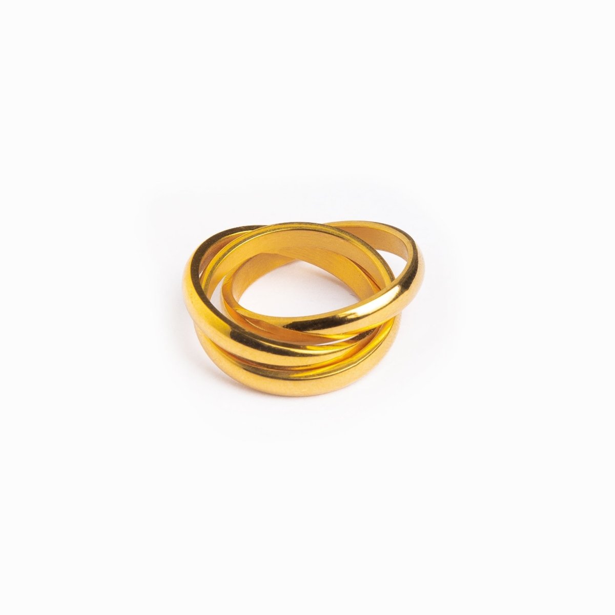 Trinity Ring Plated in 18K Gold