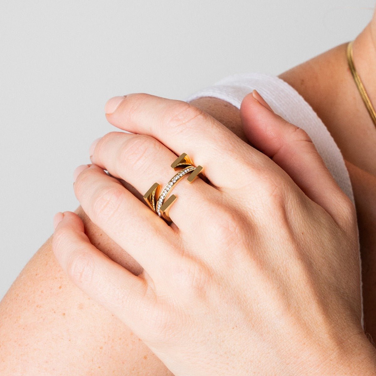 Truth Ring Plated in 18k Gold