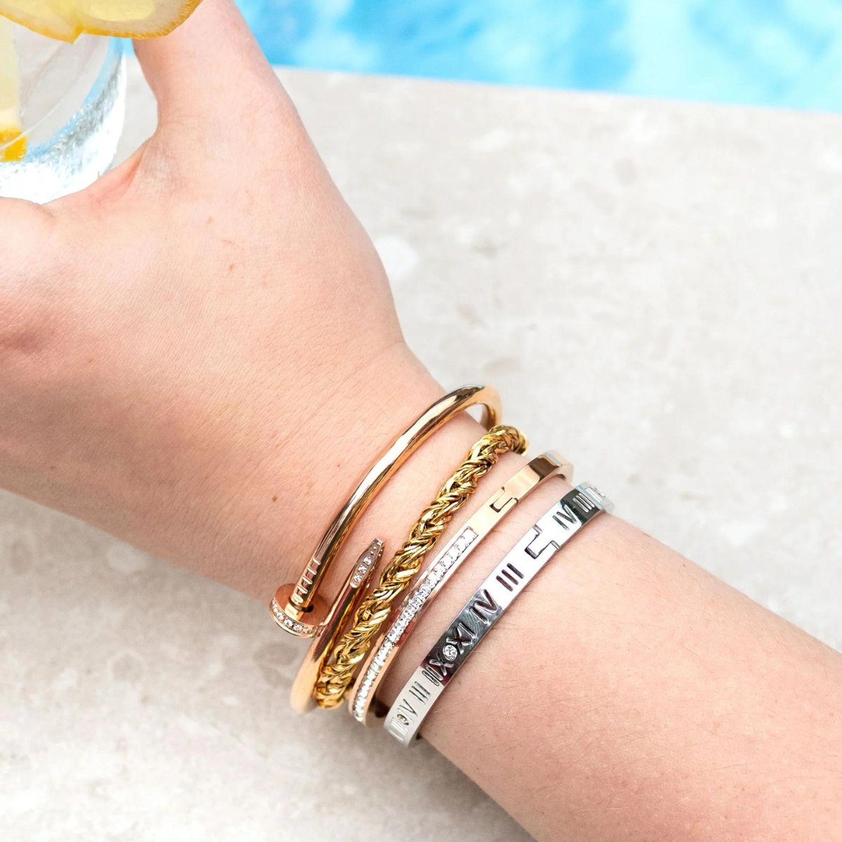 Roman Numerals Bracelet - Silver