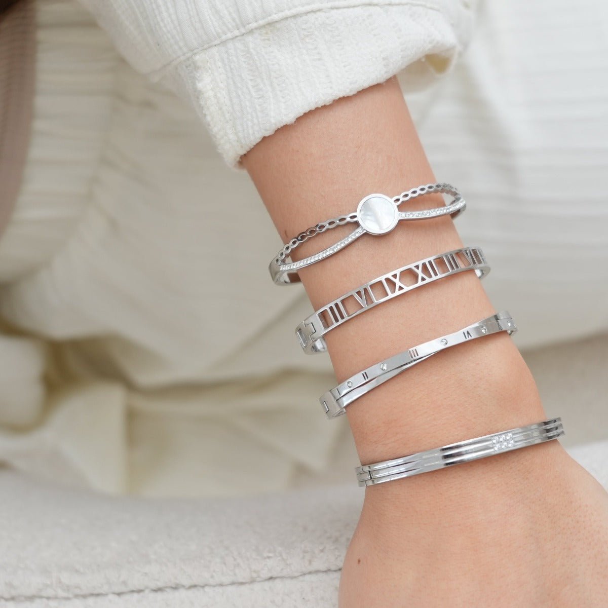 Roman Numeral Bracelet - Silver