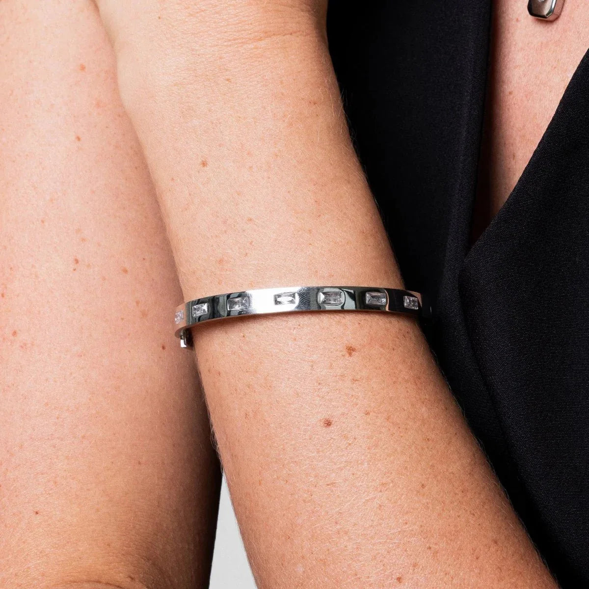 Carved Bracelet - Silver