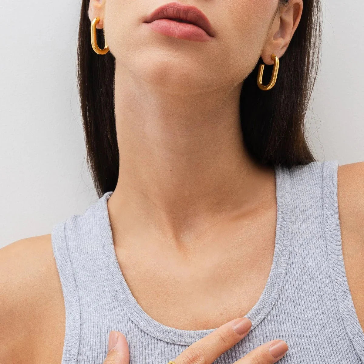 Piper Hoop Earring Plated in 18k Gold